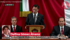 TEPJF convalidó fraude para imponer a Del Mazo en Edomex: Delfina Gómez
