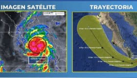 Un huracán y una tormenta acechan Baja California Sur; suspenden clases en La Paz