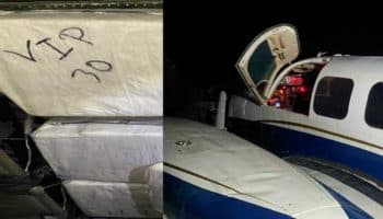 Ejército decomisa aeronave con 460 kilos de cocaína