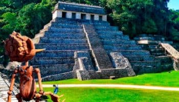 Del Castillo a… Palenque; Pinocho anda recorriendo México: INAH