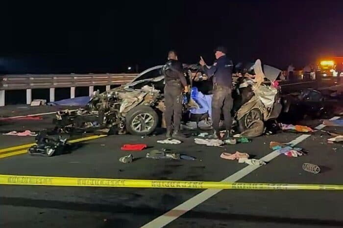 Accidente en la autopista Tepic–Compostela deja siete víctimas mortales
