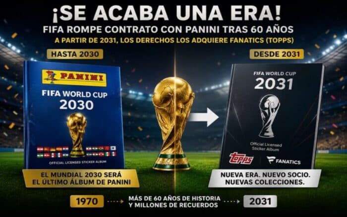 La FIFA le dirá "ciao" a Panini y "hello" a Fanatics a partir del 2031 | Video