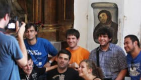 'Restauración' de 'Ecce Homo' congrega a cientos de turistas