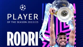 Rodri, elegido 'MVP' de la Champions 2022/23