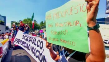 Caravana de damnificados por 'Otis' llega a CDMX; les impide el paso