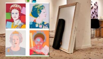 Roban dos retratos de la serie 'Reigning Queens' de Andy Warhol