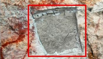 Arrancan con sierra eléctrica pintura rupestre en Cuatro Ciénegas