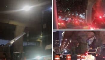 ¡Caos en Periférico Norte! Por cierre de carriles tráfico llega a 10 kilómetros