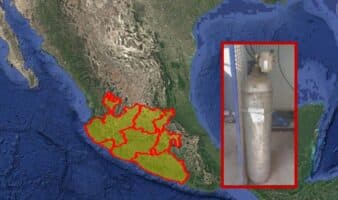 Emiten alerta en México por robo de un cilindro con gas cloro
