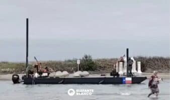 Estados Unidos instala muro flotante en el Río Bravo sin avisar a México