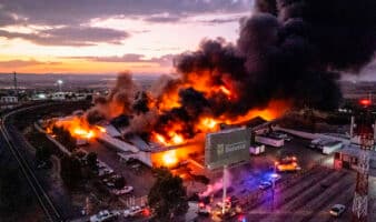 Incendio consume bodegas de Alimentación para el Bienestar en Zacatecas tras protesta de productores