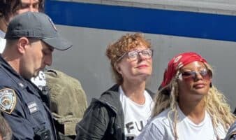 Detienen a estrellas de Hollywood en protesta anti Netanyahu en NY